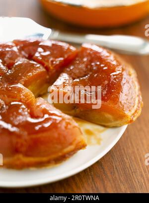 Tarte Tatin Kopf Apfeltorte Stockfoto