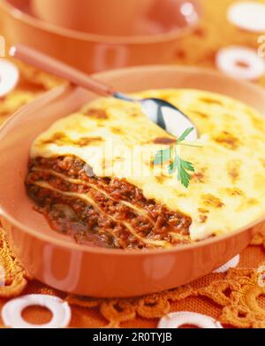 Lasagne Stockfoto