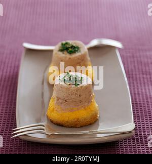 Kürbis-, Kastanien- und cep-Terrinen Stockfoto