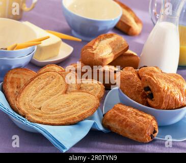 Auswahl an Feingebäck Stockfoto