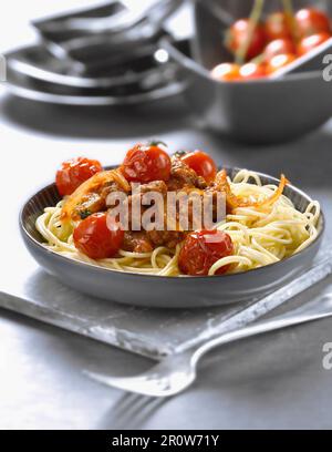 Spaghetti à la Bolognese Stockfoto