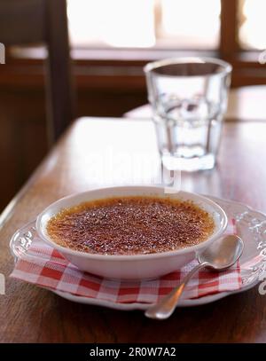 Crème brûlée Stockfoto