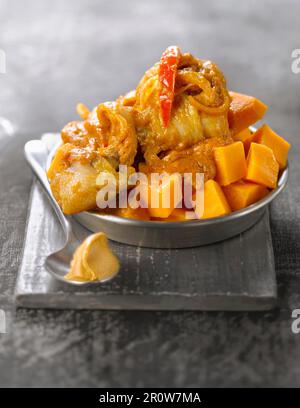 Huhn und Süßkartoffel Mafé Stockfoto