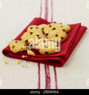 Polenta und Schokoladenkekse Stockfoto