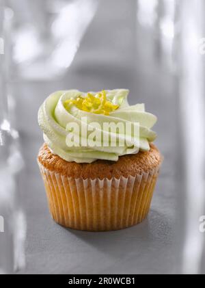 Zitrone und Limone cupcake Stockfoto