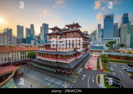 Buddha Toothe Relic Temple in Chinatown in Singapur Stockfoto