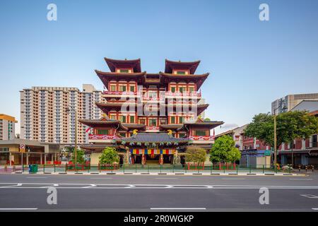 Der Buddha Toothe Relic Temple in Chinatown in Singapur Stockfoto