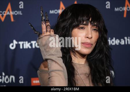 Zagreb, Kroatien. 09. Mai 2023. Loreen aus Schweden zieht nach dem Halbfinale 1 der Eurovision 2023 am 9. Mai 2023 in der Liverpool Arena in Liverpool, England, Lose. Foto: Sanjin Strukic/PIXSELL Credit: Pixsell/Alamy Live News Stockfoto