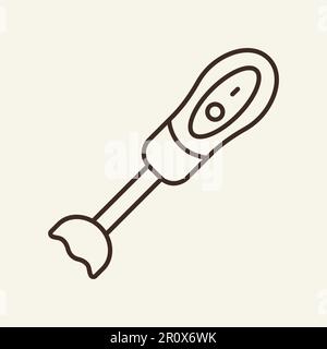 Symbol für Stabmixer Stock Vektor