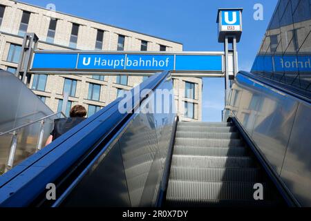 U-Bahn, Hauptbahnhof, Berlin, Deutschland Stockfoto