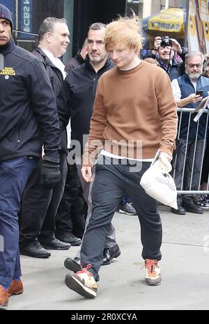 New York, New York, USA. 09. Mai 2023. Ed Sheeran wurde am 09. Mai 2023 in Good Morning America in New York City gesehen. Kredit: Rw/Media Punch/Alamy Live News Stockfoto