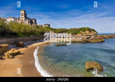 Kirche Sainte-Eugénie, Biarritz, Französisches Baskenland, Pyrénées-Atlantiques, Frankreich Stockfoto