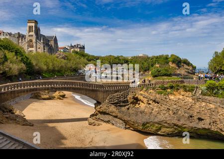 Kirche Sainte-Eugénie, Biarritz, Französisches Baskenland, Pyrénées-Atlantiques, Frankreich Stockfoto