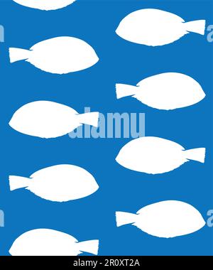 Vektornahtloses Muster tropischer Fische Stock Vektor