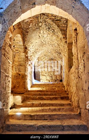 Jordanien. Schloss Ajloun Stockfoto