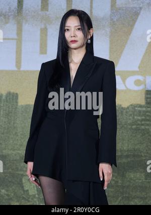 Seoul, Südkorea. 10. Mai 2023. Südkoreanische Schauspielerin Esom, Fotoanruf für die Netflix Series Film Black Knight Pressekonferenz in Seoul, Südkorea am 10. Mai 2023. Der Film wird am 12. Mai eröffnet. (Foto: Lee Young-ho/Sipa USA) Guthaben: SIPA USA/Alamy Live News Stockfoto