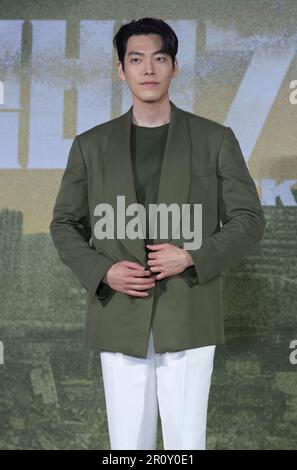 10. Mai 2023 – Seoul, Südkorea: Südkoreanische Schauspielerin Kim Woo-bin, Fotoanruf für die Netflix-Serie Film Black Knight Pressekonferenz am 10. Mai 2023 in Seoul, Südkorea. Der Film wird am 12. Mai eröffnet. (Foto: Lee Young-ho/Sipa USA) Stockfoto