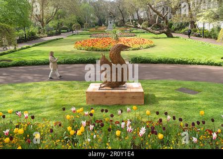 Der Privy Garden of the Palace of Whitehall war ein großer geschlossener Raum in Westminster, London Stockfoto