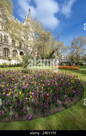 Der Privy Garden of the Palace of Whitehall war ein großer geschlossener Raum in Westminster, London Stockfoto