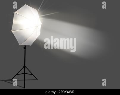 Fotostudio licht Leinwand Lampe zwei Seiten beleuchten Stockfoto