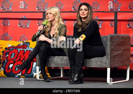 Katherine McNamara und Emeraude Toubia auf der German Comic Con Frühjahrsausgabe in der Messe Dortmund. Dortmund, 06.05.2023 Stockfoto