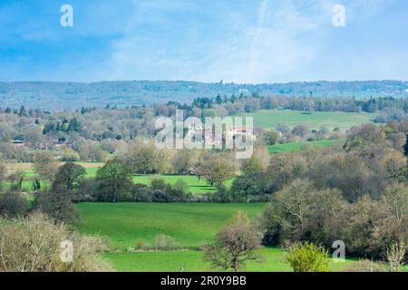 Blick auf Penshurst in der Nähe von Tunbridge Wells in Kent, England Stockfoto