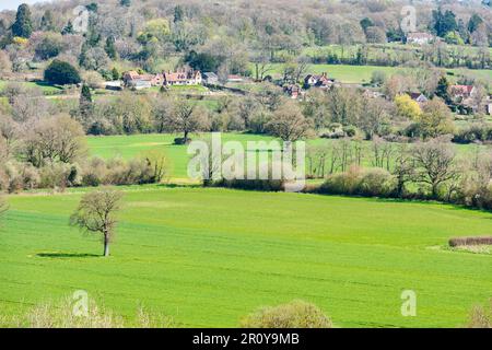 Blick auf Penshurst in der Nähe von Tunbridge Wells in Kent, England Stockfoto