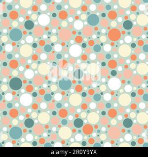 Nahtloses Muster mit farbigen Kreisen Stock Vektor