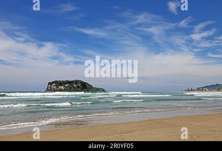 Schuhinsel und Tairua Beach - Neuseeland Stockfoto