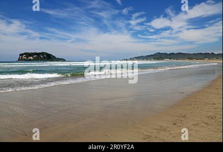 Tairua Beach und Shoe Island - Neuseeland Stockfoto