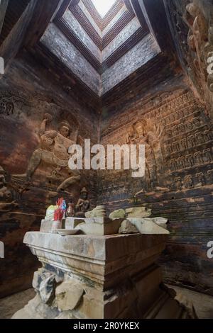 Prasat Kravan, ein einzigartiger Khmer-Tempel, der Vishnu statt Shiva gewidmet ist Stockfoto