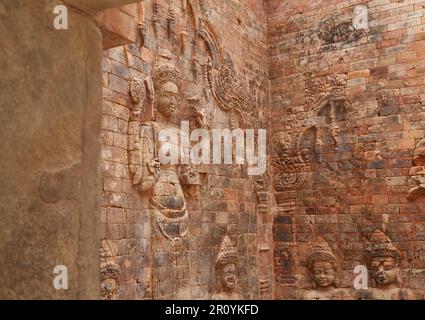 Prasat Kravan, ein einzigartiger Khmer-Tempel, der Vishnu statt Shiva gewidmet ist Stockfoto