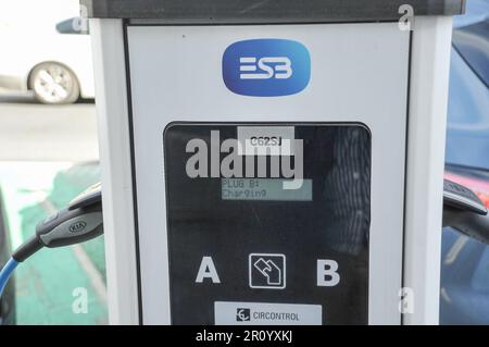 ESB-Ladeanschluss für Elektrofahrzeuge Stockfoto