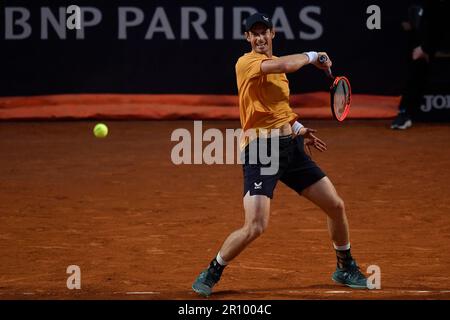 Rom, Italien. 10. Mai 2023. Andy Murray von Großbritannien während seines Spiels gegen Fabio Fognini von Italien beim Internazionali BNL d'Italia Tennis Turnier im Foro Italico in Rom am 10. Mai 2023. Kredit: Insidefoto di andrea staccioli/Alamy Live News Stockfoto