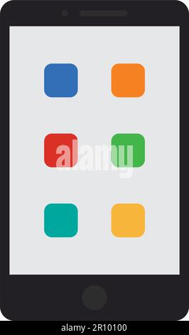 Vektorbild des Symbols für mobile Anwendungen. Geeignet für mobile Apps, Web-Apps und Printmedien. Stock Vektor