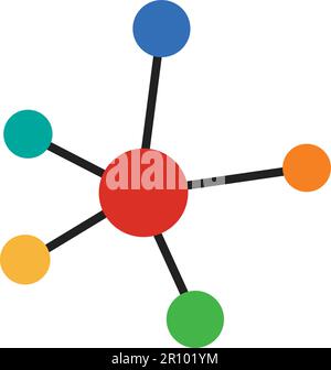 Netzwerk Symbol Vektorbild. Geeignet für mobile Apps, Web-Apps und Printmedien. Stock Vektor