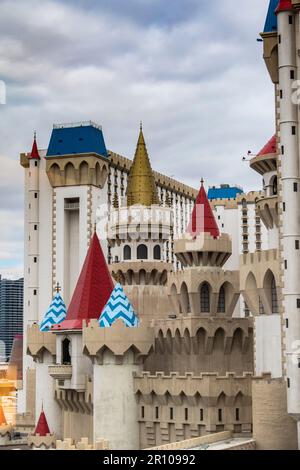 Das Excalibur Hotel, Resort und Casino in Las Vegas, Nevada. Stockfoto