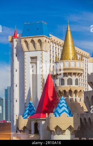 Das Excalibur Hotel, Resort und Casino in Las Vegas, Nevada. Stockfoto