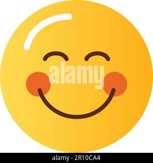 Vektorbild des Symbols für lächelnde Gesichter. Geeignet für mobile Apps, Web-Apps und Printmedien. Stock Vektor