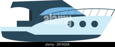 Vektorbild des Yachtsymbols. Geeignet für mobile Apps, Web-Apps und Printmedien. Stock Vektor