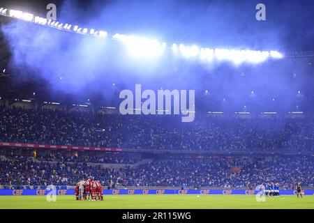 Belo Horizonte, Brasilien, 10. Mai 2023. Spieler von Fluminense während des Spiels zwischen Cruzeiro und Fluminense für die brasilianische Serie A 2023 im Mineirao Stadium am 10. Mai in Belo Horizonte. Foto: Gledston Tavares/DiaEsportivo/Alamy Live News Stockfoto