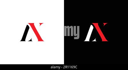 Modernes und einzigartiges LX-Initialen-Logo-Design Stock Vektor