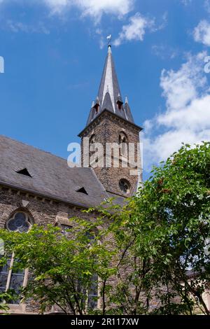 Pfarrkirche des Heiligen Nikolaus in Trarbach Stockfoto