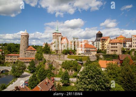 Blick auf die Altstadt von Bautzen Stockfoto