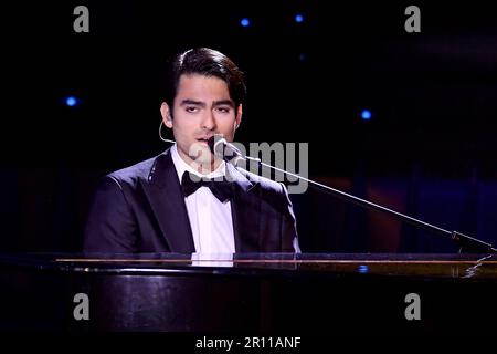 Rom, Italien. 10. Mai 2023. Rom: Lumina-Studien. 68. Ausgabe der David di Donatello Awards. Fernsehen . Auf dem Foto: Matteo Bocelli Credit: Independent Photo Agency/Alamy Live News Stockfoto