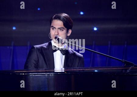 Rom, Italien. 10. Mai 2023. Rom: Lumina-Studien. 68. Ausgabe der David di Donatello Awards. Fernsehen . Auf dem Foto: Matteo Bocelli Credit: Independent Photo Agency/Alamy Live News Stockfoto