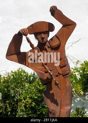 RONDA, Andalusien/Spanien - Mai 8: Monument der banderillero vor der Plaza de Toros Stierkampfarena von Ronda Andalusien Spanien am 8. Mai 2014 Stockfoto