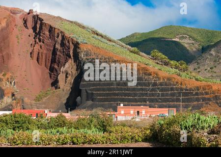 Vulkan-Hügel El Palmar, Teneriffa, Spanien, Kanarische Inseln Stockfoto