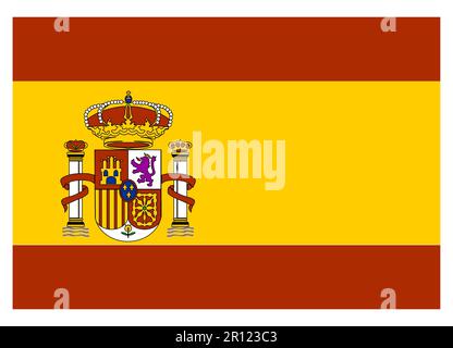 Flagge von Spanien Stockfoto