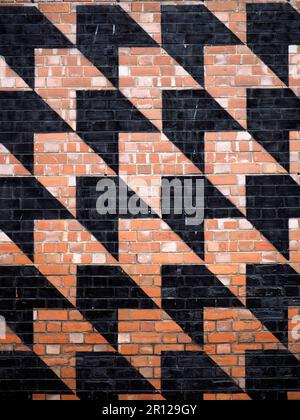 Abstrakte Wand. Die Seel Street. Liverpool Stockfoto